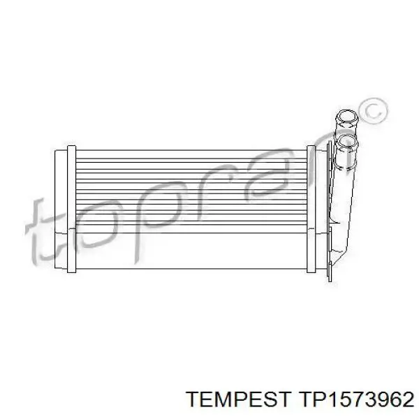 Радиатор печки TP1573962 Tempest