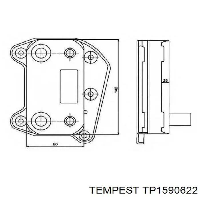 TP1590622 Tempest Радиатор АКПП