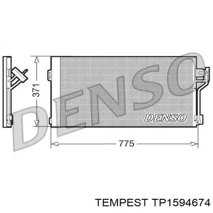 Купить TP1594674 Tempest Радиатор системы охлаждения кондиционера