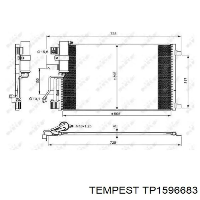 Купить TP1596683 Tempest Интеркулер