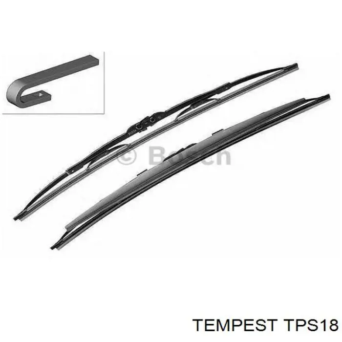 TPS-18 Tempest щетка-дворник лобового стекла пассажирская