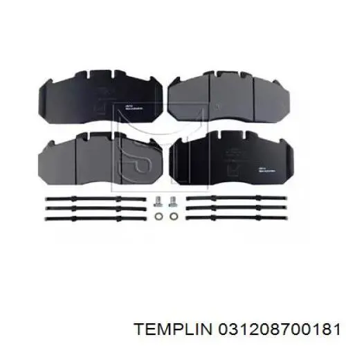 Передние тормозные колодки 031208700181 Templin