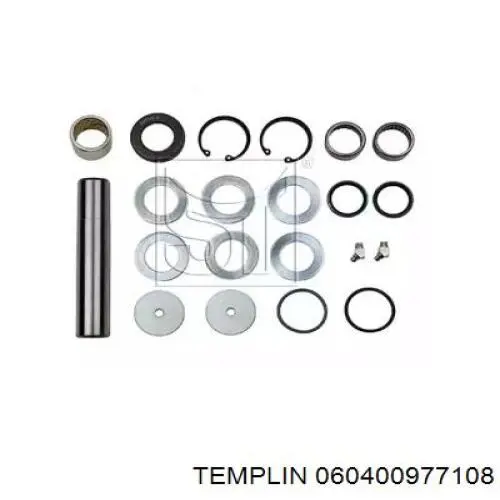 Ремкомплект шкворня поворотного кулака 060400977108 Templin