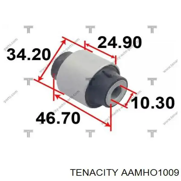 AAMHO1009 Tenacity bloco silencioso dianteiro do braço oscilante superior