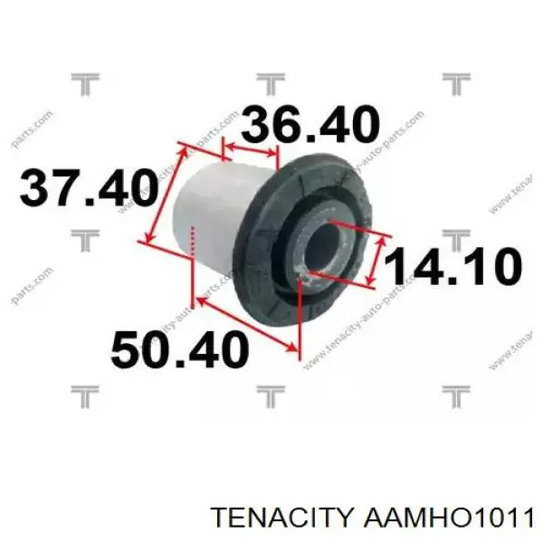 AAMHO1011 Tenacity bloco silencioso dianteiro do braço oscilante inferior