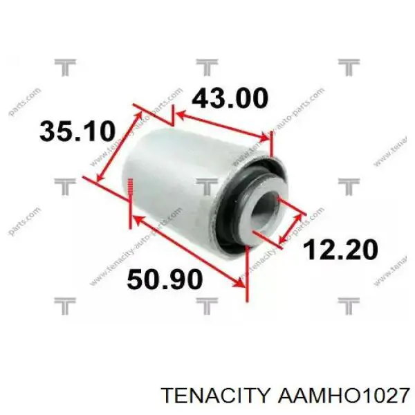 Silentblock de suspensión delantero inferior AAMHO1027 Tenacity