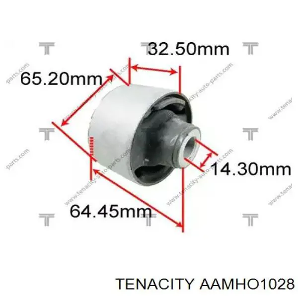 AAMHO1028 Tenacity bloco silencioso dianteiro do braço oscilante inferior