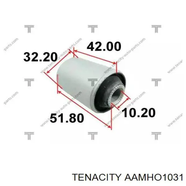 AAMHO1031 Tenacity bloco silencioso dianteiro do braço oscilante inferior