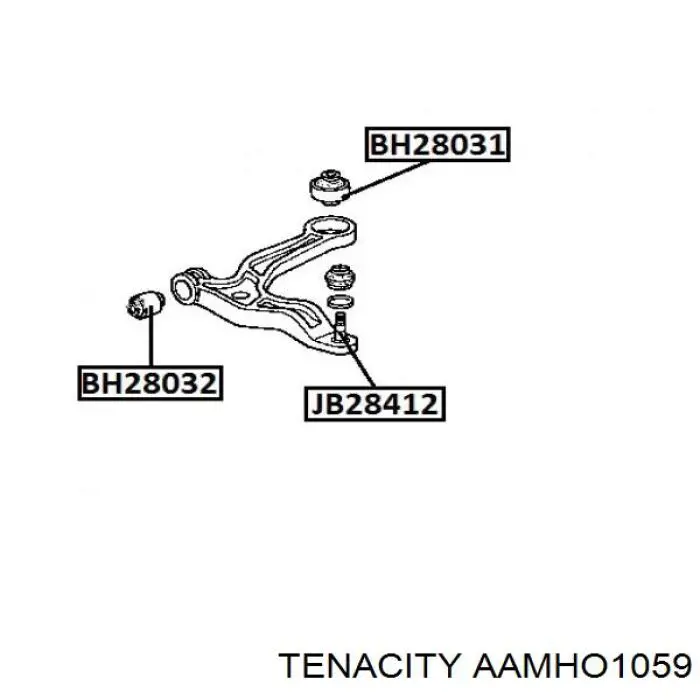 Сайлентблок переднего рычага AAMHO1059 Tenacity