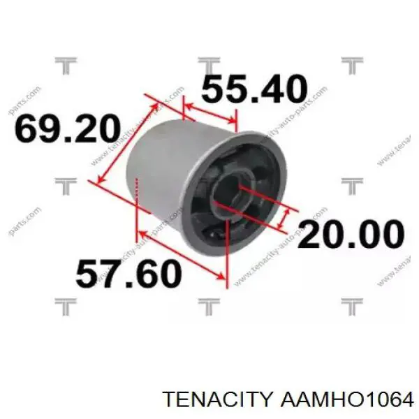 Сайлентблок переднего нижнего рычага AAMHO1064 Tenacity