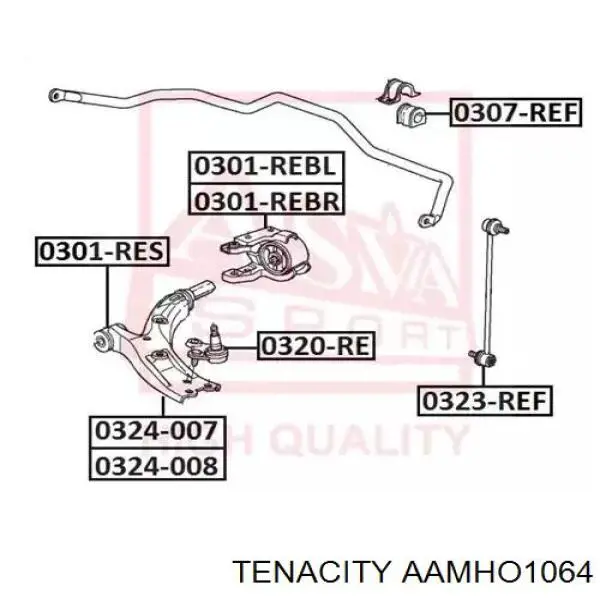 AAMHO1064 Tenacity Сайлентблок нижнего переднего рычага