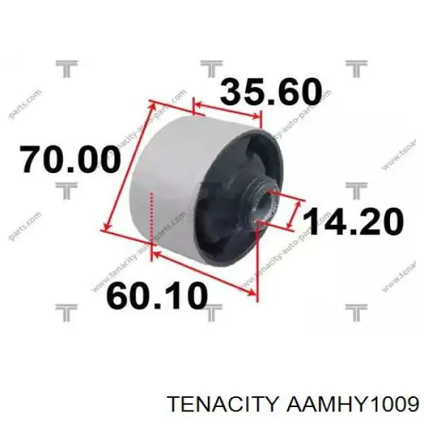 Сайлентблок переднего нижнего рычага AAMHY1009 Tenacity