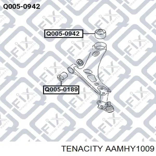 AAMHY1009 Tenacity Сайлентблок нижнего переднего рычага