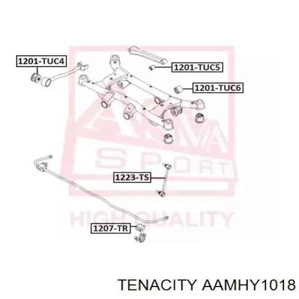 Купить AAMHY1018 Tenacity Сайлентблок заднего поперечного рычага