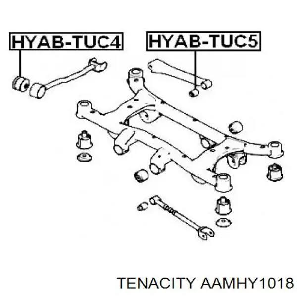 Сайлентблок заднего поперечного рычага AAMHY1018 Tenacity