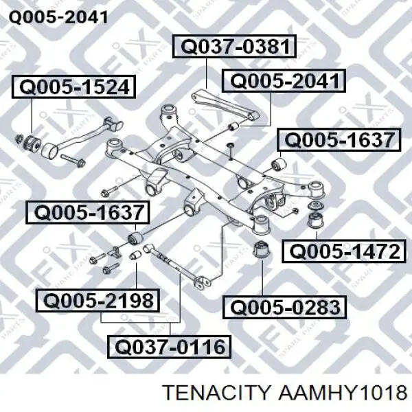 AAMHY1018 Tenacity Сайлентблок заднего поперечного рычага