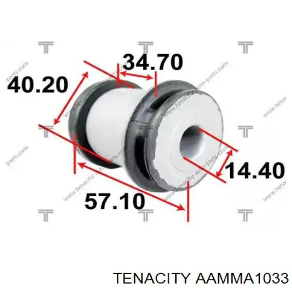 AAMMA1033 Tenacity сайлентблок переднего нижнего рычага