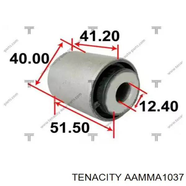 AAMMA1037 Tenacity сайлентблок тяги поперечной (задней подвески)