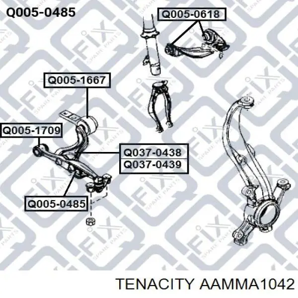 Сайлентблок переднего рычага AAMMA1042 Tenacity