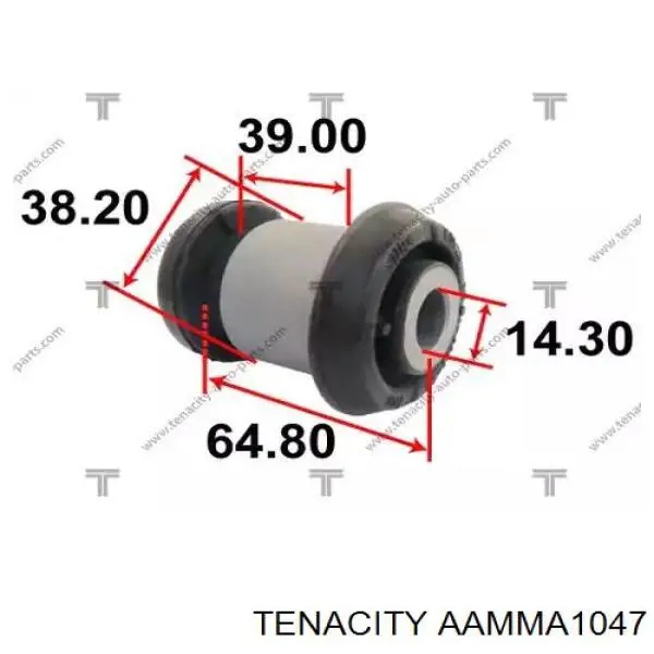 Сайлентблок переднего нижнего рычага AAMMA1047 Tenacity