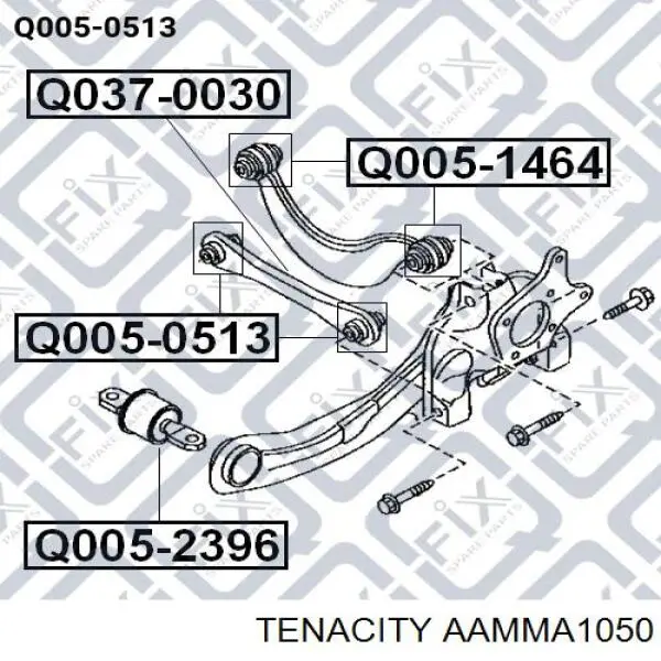 AAMMA1050 Tenacity Сайлентблок заднего поперечного рычага
