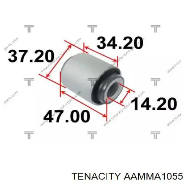 AAMMA1055 Tenacity сайлентблок заднего верхнего рычага