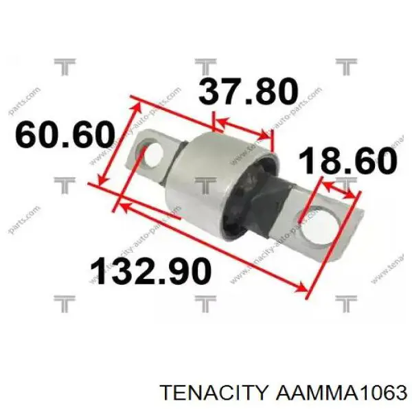 AAMMA1063 Tenacity сайлентблок заднего продольного рычага передний
