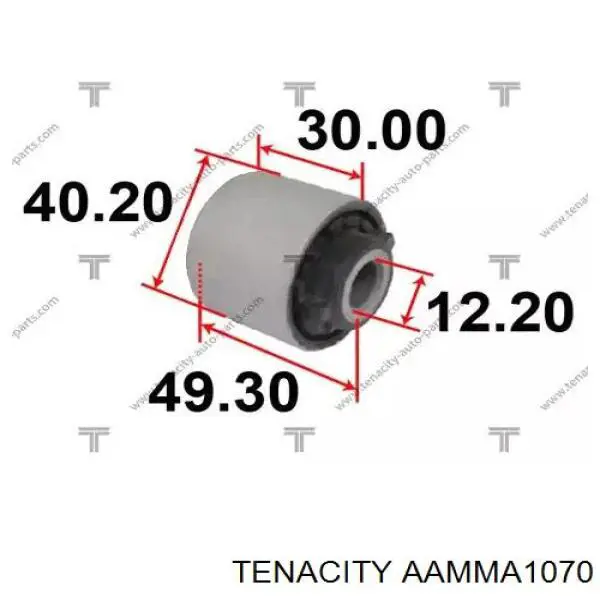 AAMMA1070 Tenacity bloco silencioso do braço oscilante superior traseiro