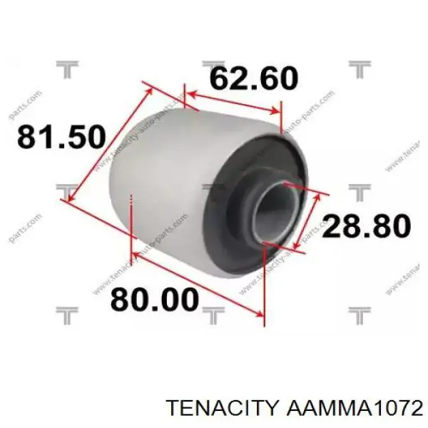AAMMA1072 Tenacity сайлентблок переднего нижнего рычага