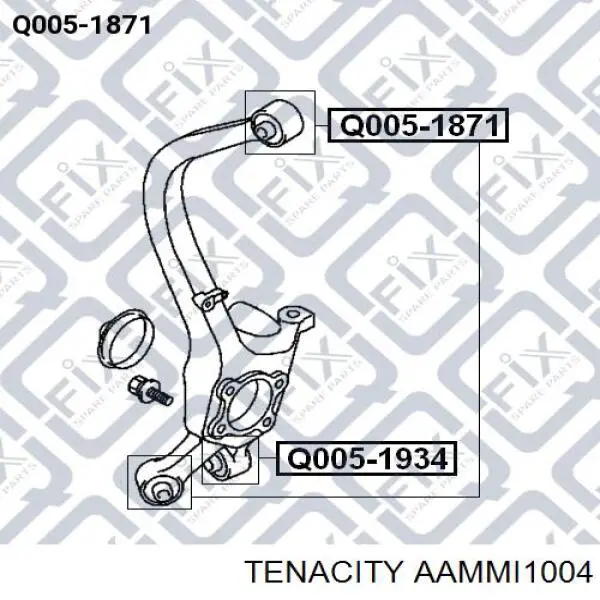 Купить AAMMI1004 Tenacity Сайлентблок цапфы задней