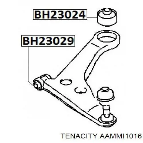 Сайлентблок переднього нижнього важеля AAMMI1016 Tenacity