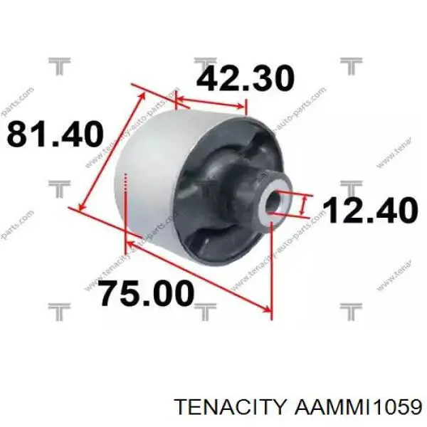 Сайлентблок заднего продольного нижнего рычага AAMMI1059 Tenacity