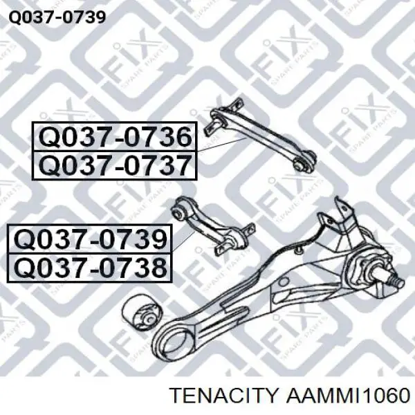 Купить AAMMI1060 Tenacity Тяга поперечная задней подвески