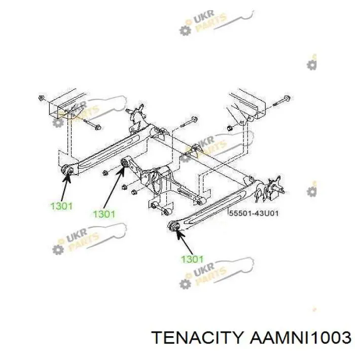 AAMNI1003 Tenacity Сайлентблок балки моста
