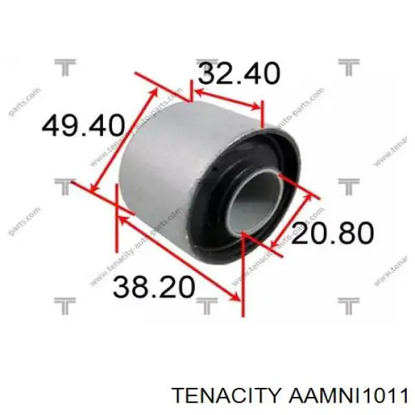 AAMNI1011 Tenacity сайлентблок переднего нижнего рычага