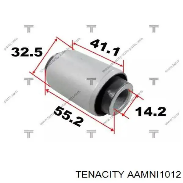 AAMNI1012 Tenacity bloco silencioso dianteiro do braço oscilante inferior