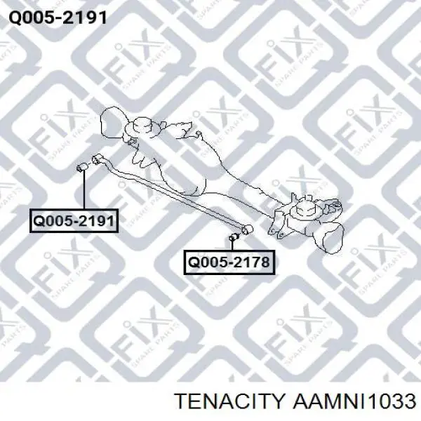 Купить AAMNI1033 Tenacity Сайлентблок тяги поперечной (задней подвески)
