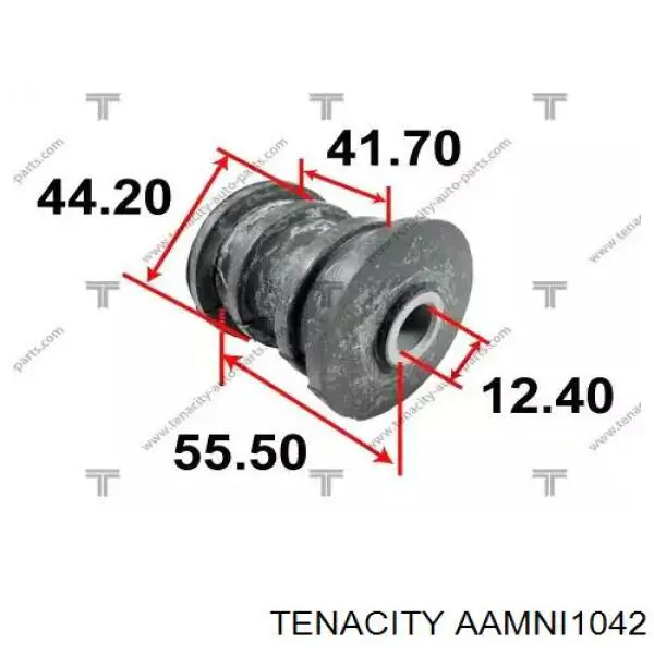 Сайлентблок заднього поздовжнього важеля, передній AAMNI1042 Tenacity