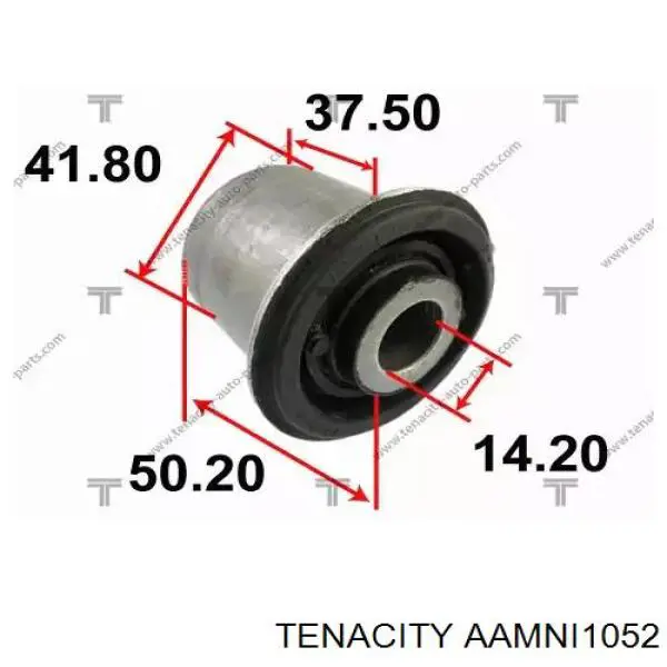AAMNI1052 Tenacity bloco silencioso dianteiro do braço oscilante inferior