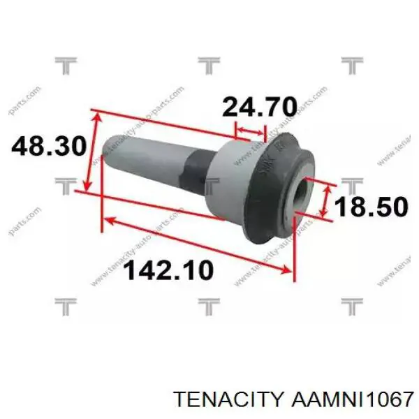 AAMNI1067 Tenacity сайлентблок (подушка передней балки (подрамника))
