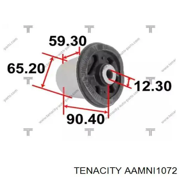 Сайлентблок задней балки (подрамника) AAMNI1072 Tenacity