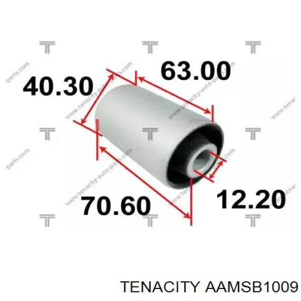 AAMSB1009 Tenacity Сайлентблок нижнего переднего рычага