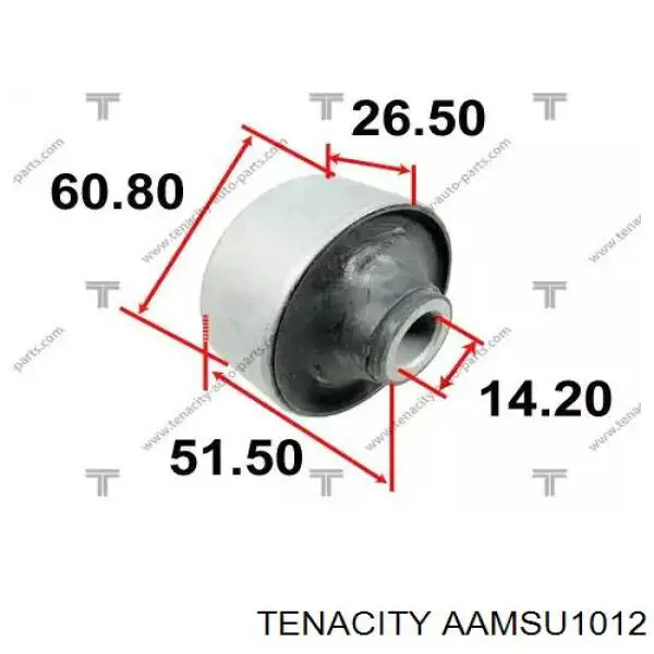AAMSU1012 Tenacity bloco silencioso dianteiro do braço oscilante inferior