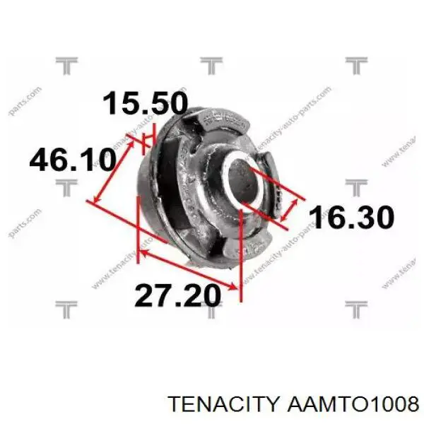 Сайлентблок переднего нижнего рычага AAMTO1008 Tenacity