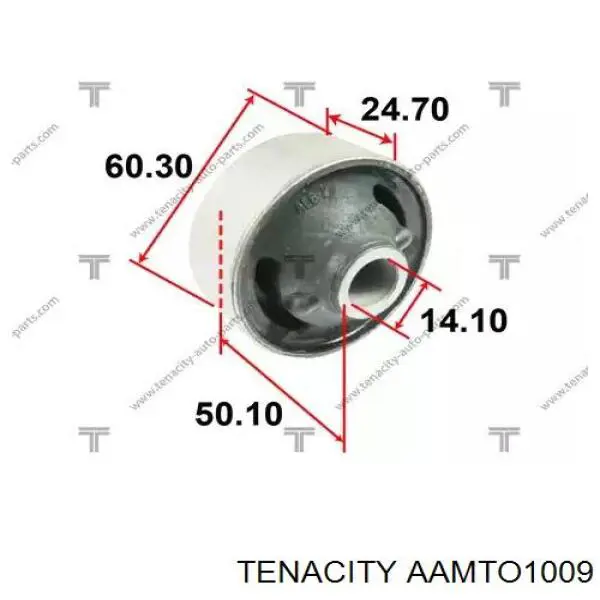 Сайлентблок переднего нижнего рычага AAMTO1009 Tenacity