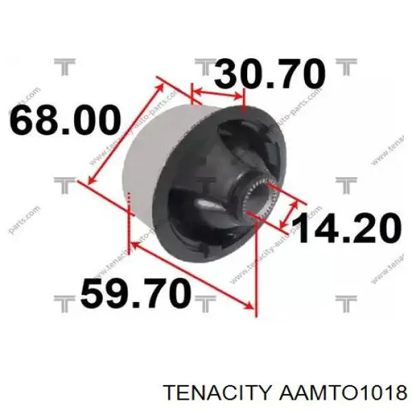 Сайлентблок переднего нижнего рычага AAMTO1018 Tenacity