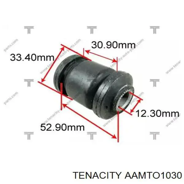 AAMTO1030 Tenacity bloco silencioso dianteiro do braço oscilante inferior