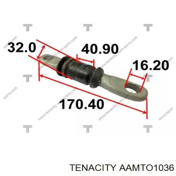 AAMTO1036 Tenacity bloco silencioso dianteiro do braço oscilante inferior