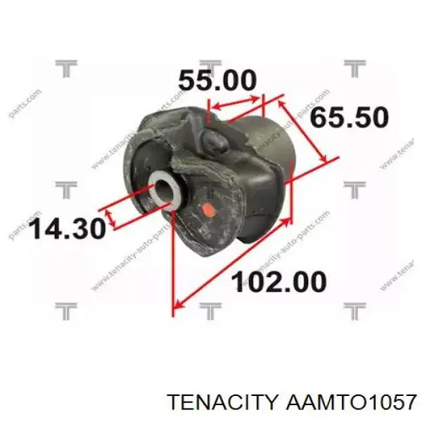 AAMTO1057 Tenacity bloco silencioso de viga traseira (de plataforma veicular)