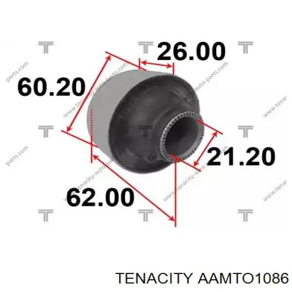 Сайлентблок переднего нижнего рычага AAMTO1086 Tenacity